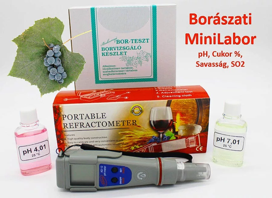 Borászati Minilabor PRO – Tudatos borászok alapcsomagja az aranyérmes minőségért